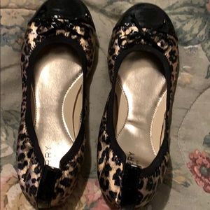 Animal print flats